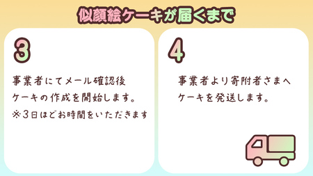 手書き 似顔絵 ケーキ 5号 似顔絵ケーキ イラストケーキ サプライズ ギフト プレゼント 誕生日 記念日 バースデー お菓子 菓子 スイーツ [AT010ci]