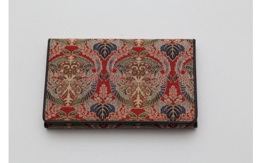 
【西陣活性化を応援！】西陣織名刺入れ（経錦 桐に向鳳凰丸文錦）
