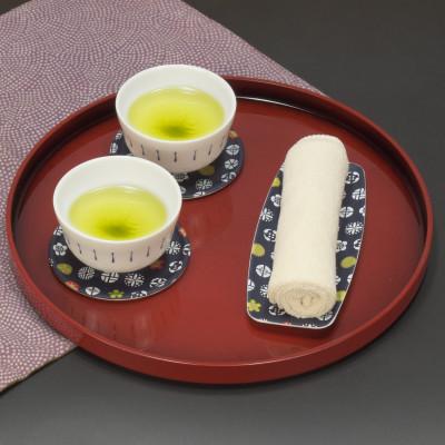 ふるさと納税 和歌山市 友禅和紙 おしぼり トレー 小花 小紋 5枚セット 食洗機対応の和風おしぼりトレー |  | 02