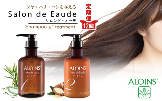 【12回定期便】サロン・ド・オーデ シャンプー＆トリートメント（各500ml）2点セット