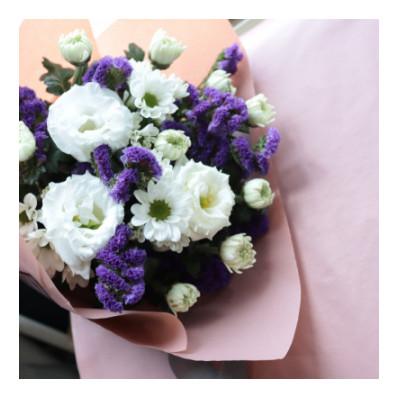 ふるさと納税 筑西市 【毎月定期便】季節のお花で束ねた仏花【花瓶用】/ミニサイズ全12回 |  | 03