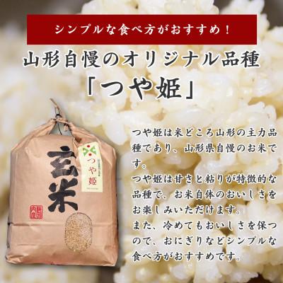 ふるさと納税 寒河江市 【先行受付】山形県産 つや姫玄米 8kg(4kg×2袋) |  | 01
