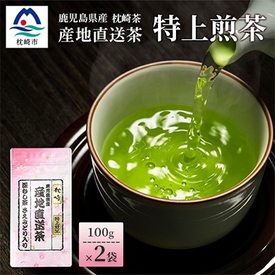 一番茶のみ使用!!【 特上煎茶 】  ( 100g×2本 )  枕崎産 大河内製茶 A3−218【1167083】