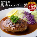 【ふるさと納税】【レビューキャンペーン実施中】定期便 馬肉ハンバーグ 計1.5kg 約150g×10個 ＜回数が選べる＞ 3回 6回 馬肉 100% 肉 お肉 ハンバーグ 加工品 惣菜 冷凍 詰め合わせ 国産 九州 熊本県 水俣市 個包装 送料無料