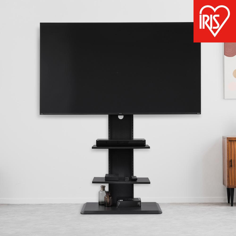 【ふるさと納税】テレビ台 スタンドテレビ台 UTS-700R-BO ブラックオーク 　 一人暮らし ひとり暮らし 　 　 　