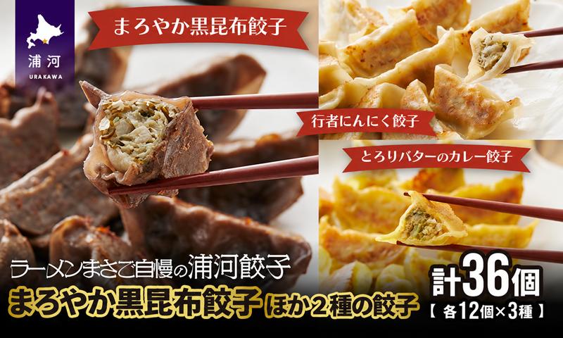 
                  まろやか黒昆布餃子ほか2種の餃子(行者にんにく・カレー)12個入×各1袋[04-1427]
                