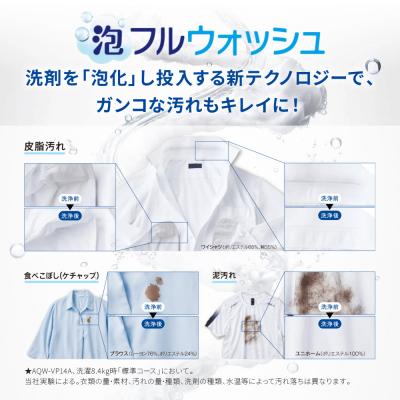 ふるさと納税 京都市 洗濯機 全自動 泡洗浄&カスタム洗剤自動投入機能搭載! 14kg|家電 人気ブランド |  | 01
