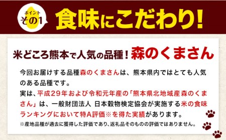 令和5年産 森のくまさん 無洗米 10kg 《7-14営業日以内に出荷予定(土日祝除く)》5kg×2袋 熊本県産 米 精米 森くま 御船町