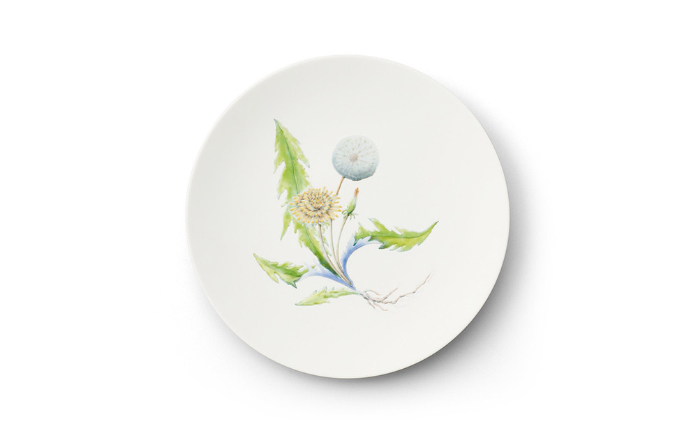 
【伊万里焼/畑萬陶苑】Restaurant MAISON（Paris）φ23.5cm Plate〈Dandelion〉
