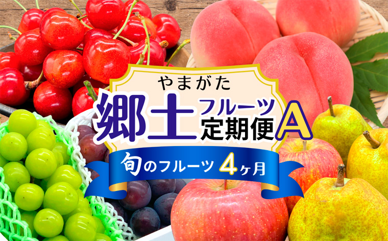 【定期便4回】やまがた郷土フルーツ定期便A FY25-342