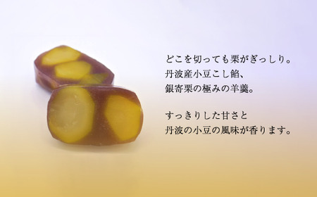 【先行予約】贅沢 栗ようかん2本入り 【 京都 綾部 和菓子 贈り物 贈答 プレゼント ギフト 手作り 栗 くり 大栗 小豆 こしあん 銀寄栗 羊羹 プレゼント 丹波 スイーツ 栗羊羹 】
