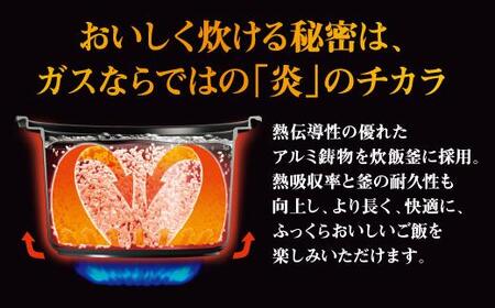 【都市ガス・レッド】家庭用マイコンジャー付ガス炊飯器「炊きわざ」10合タイプ　PR-M18TR