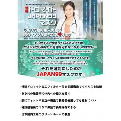 ふるさと納税 智頭町 【日本製】ジャパン99 5層構造 特許取得 ドロマイト加工フィルター マスク 個包装 20枚入×2箱 |  | 03