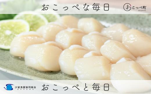 今年水揚げされたばかりのホタテ