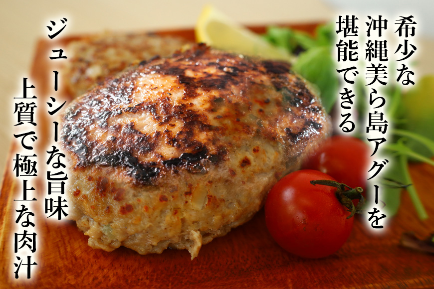 美ら島あぐー ハンバーグ 20個 セット 沖縄県 おかず 惣菜 アグー豚 使用 冷凍 4個×6パック 小分け おいしい 肉 糸満市 国産 肉汁 たっぷり ブランド豚 ジューシー 肉厚 お中元 ギフト 