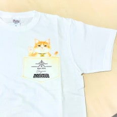 猫城主　さんじゅーろ―Tシャツ(ホワイト)　S サイズ