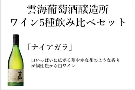 雲海ワインセット5種 国産100％ 赤 白 飲み比べ【雲海酒造】_A0114-061