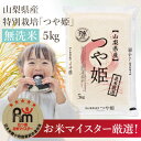 【ふるさと納税】【無洗米】山梨県産「特別栽培つや姫」5kg 南アルプスと八ヶ岳連峰のおいしいお米 地球に優しい【1551737】