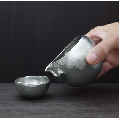 ふるさと納税 弥彦村 純錫 片口丸型(1合)約250ml 手作り 日本酒　酒器　冷酒 金属製 贈答品  新潟県 弥彦村 |  | 02