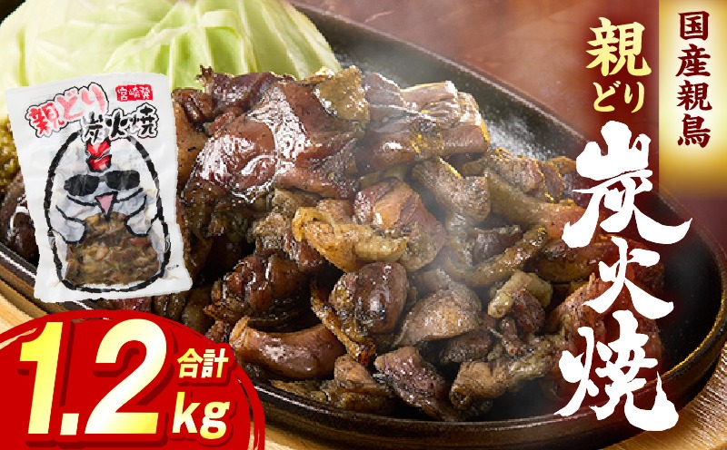 親どり炭火焼 1.2kg（120g×10パック）鶏 鶏肉 国産 親鳥 炭火焼き鳥 炭火焼き おかず 晩酌 おつまみ 特産品 宮崎 名物