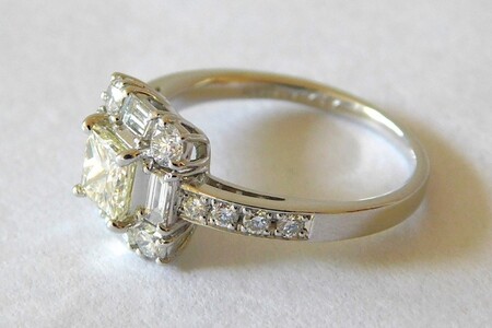 【ふるなび限定】【一点もの】Pt900　ライトイエローダイヤ（0.717ct）リング　M17　K06079-H　FN-Limited-SP