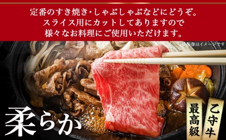 数量限定！【宮崎牛A5】肩ロースすきしゃぶ500g(乙守牛)_22-6503_(都城市) 都城産宮崎牛 乙守牛 A5 肩ロースすきしゃぶ 500g×1パック 牛肉 