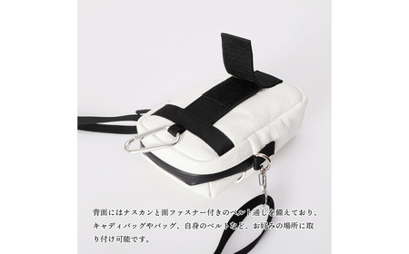 CREEZAN GOLF クリーザンゴルフ マルチケース ホワイト CCGI-017-01 / ゴルフ ミニショルダーバッグ ゴルフバッグ 軽量 収納力 水濡れに強い 高機能合成皮革 ショルダーストラ