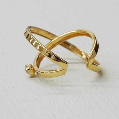 ふるさと納税 甲府市 k18YG ダイヤモンド 手作り イヤーカフ ジュエリー 2連サークル 03186 |  | 02