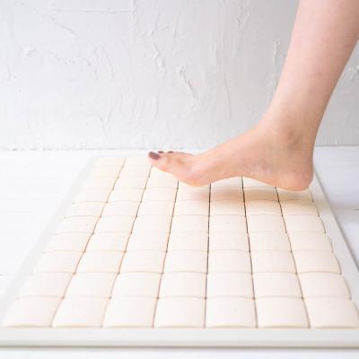 ふるさと納税 茨木市 PUREREFRE 珪藻土バスマット コンパクト ホワイト M