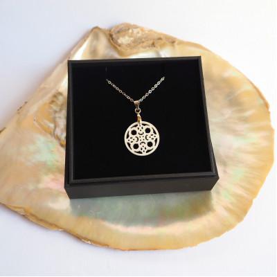 ふるさと納税 大和高田市 白蝶貝「大極門の錺金具」ペンダント |  | 03