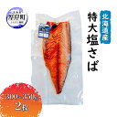 【ふるさと納税】北海道産 特大 塩さば（300～350g）2枚　 魚貝類 加工食品 海の幸 おかず 肴 魚 朝食 朝ごはん 夕飯 つまみ お酒のあて おかず ご飯のお供