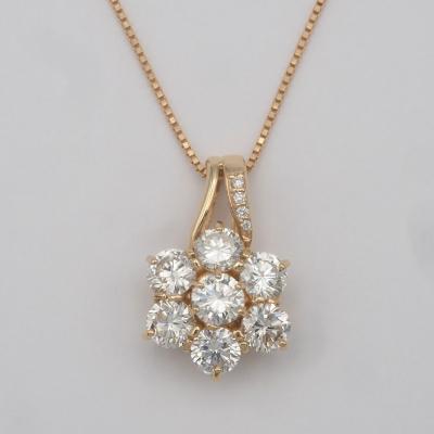 ふるさと納税 甲府市 K18 2.3ctUPダイヤモンド ペンダントネックレス　HH-019672