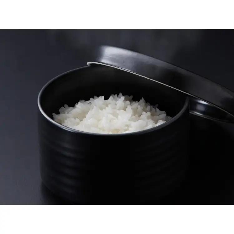 信楽焼 魔法のご飯容器 黒 (173102-40037124)