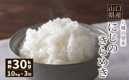 【先行予約】【定期便 3ヶ月】にじのきらめき 精米 10kg 計30kg