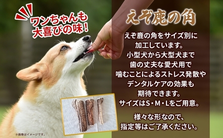 ペットのデンタルケア えぞ鹿の角 Mサイズ 2個 ストレス発散 デンタルケア おもちゃ 北海道 日高町