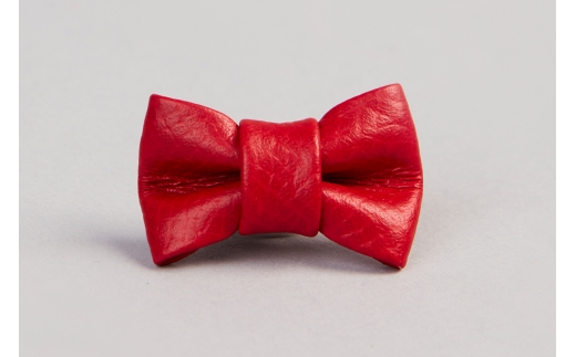 レザーブートニー(ピンブローチ) レッド【1232-1-ECF】｜革製品 レザー 国産 [1094]