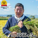 【ふるさと納税】＜予約受付＞ 令和6年産 新米 九代目 八重樫哲哉 作 『 にじのきらめき 』 5kg 精米 白米 玄米 外硬内軟 米 八重樫 哲哉 北上 米 岩手県 北上市 令和5年の米・食味分析鑑定コンクール国際大会金賞受賞 2024年産