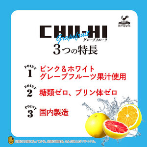 神戸居留地 ストロングチューハイグレープフルーツ糖類ゼロ缶 選べる内容量 500ml×24本 | ふるさと納税 缶酎ハイ グレープフルーツ 5％ 喉越し 爽快 爽やか 人気 酎ハイ サワー 送料無料 