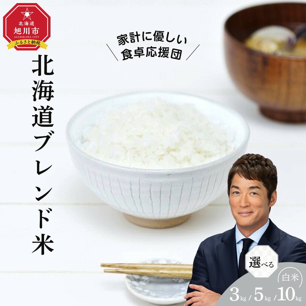 【ふるさと納税】【 3kg or 5kg or 10kg 】令和7年度産 北海道ブレンド米《選べる配送月》 | お米 こめ 白米 食品 人気 おすすめ 送料無料