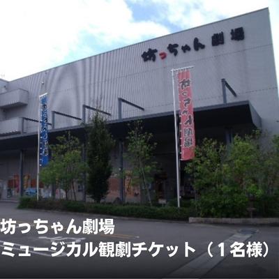 【ふるさと納税】坊っちゃん劇場 ミュージカル観劇チケット（1名様） 旅行 プレゼント 御祝 一人旅 お一人様
