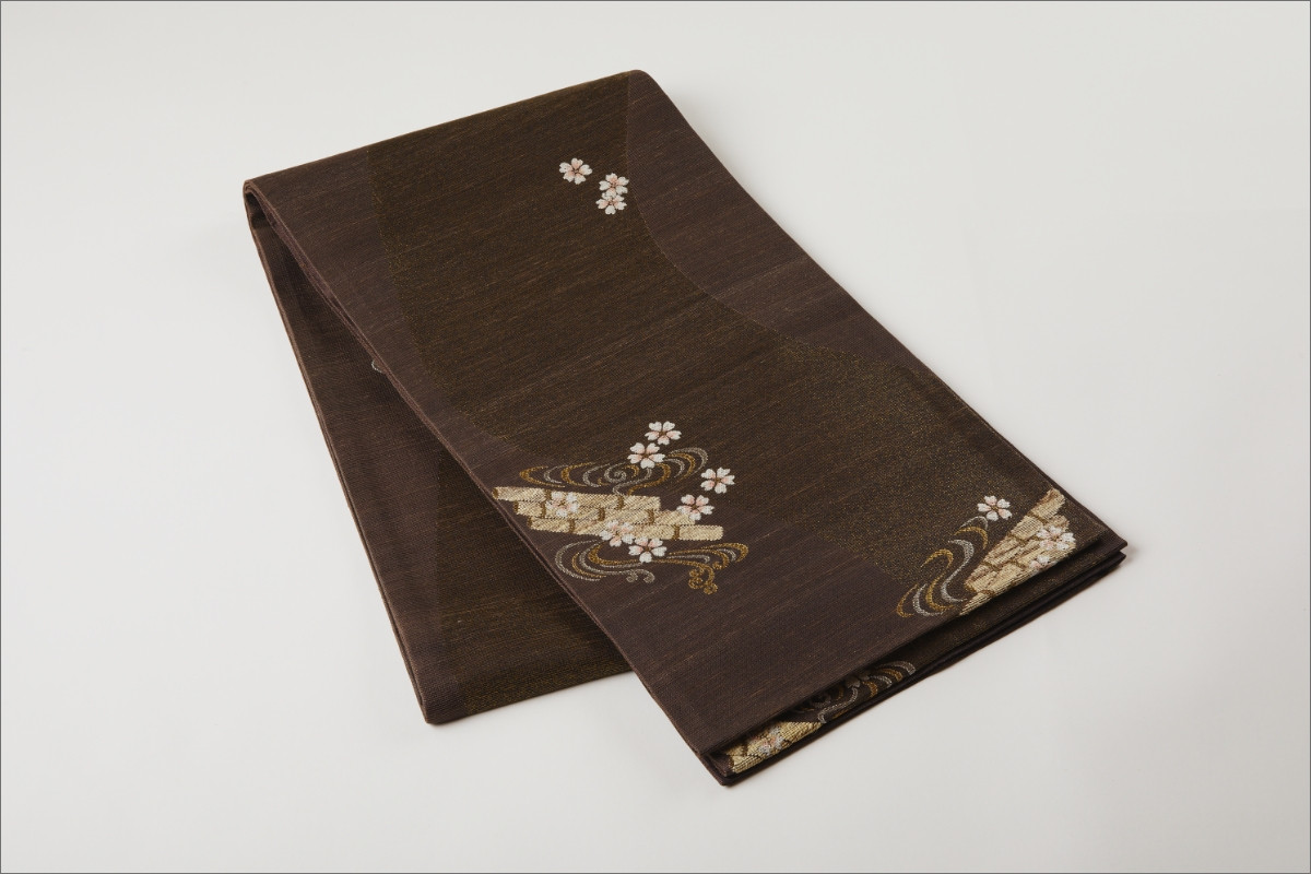
                  丹後の藤布　袋帯「天の川」　茶　藤布 伝統 工芸品 織物 古事記 万葉集 ふるさと納税 袋帯　FY00081
                