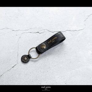 maf pinto (マフ ピント)ストラップ キーリング キーホルダー キーケース ブラック ADRIA LINE レザー 本革 日本製