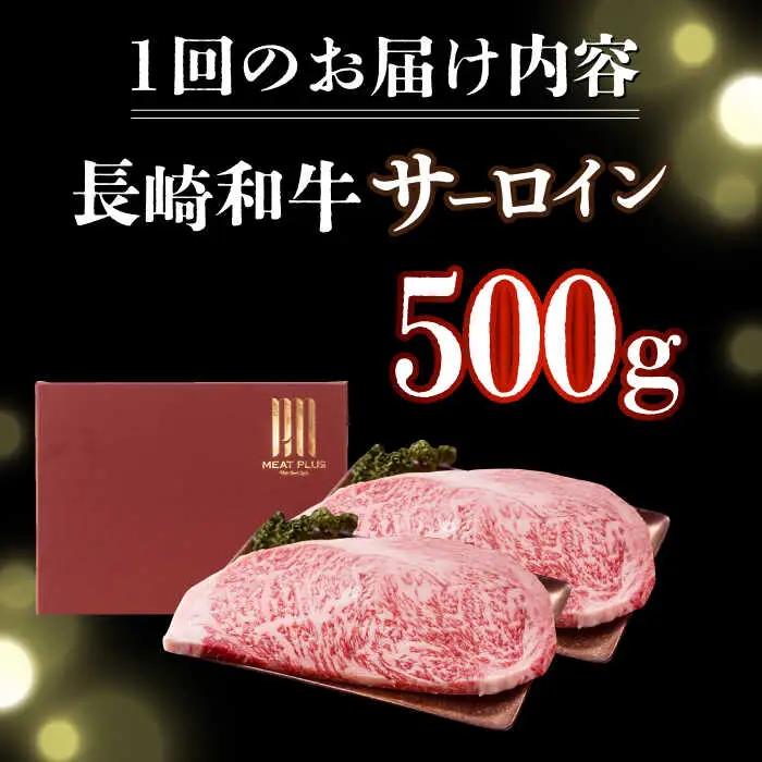 【2回定期便】A4-A5 長崎和牛 サーロインステーキ (250g×2)   和牛サーロインステーキ [DBS085] 牛肉 焼肉 ステーキ 