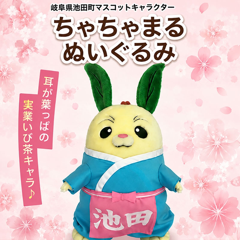 
池田町マスコットキャラクター「ちゃちゃまる」ぬいぐるみ [№5644-1275]
