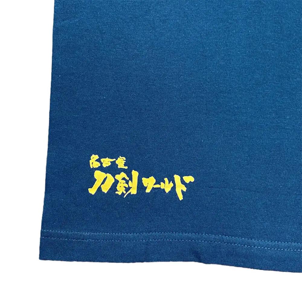 オリジナル【三英傑家紋Tシャツ】Ｓサイズ（ネイビー）／名古屋刀剣博物館