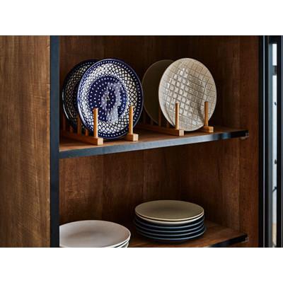 ふるさと納税 大川市 引き戸食器棚　幅133.5cm　ポエム【カラー:レディオーク、扉:クリアガラス】 |  | 02