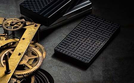 ジュラルミン 名刺入れ （駕籠 黒） ｜美光技研  名刺ケース 名刺入れ 名刺入 アルミ