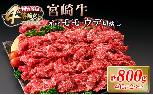 
宮崎牛 赤身 モモ ウデ 切落し セット 計800g 牛肉 ビーフ 黒毛和牛 国産 ブランド牛 食品 もも うで 切り落とし 高級 贅沢 ご褒美 お祝い 記念日 人気 おすすめ カレー シチュー ハヤシライス 牛丼 おかず 冷凍 お取り寄せ グルメ 宮崎県 日南市 送料無料_CC16-20
