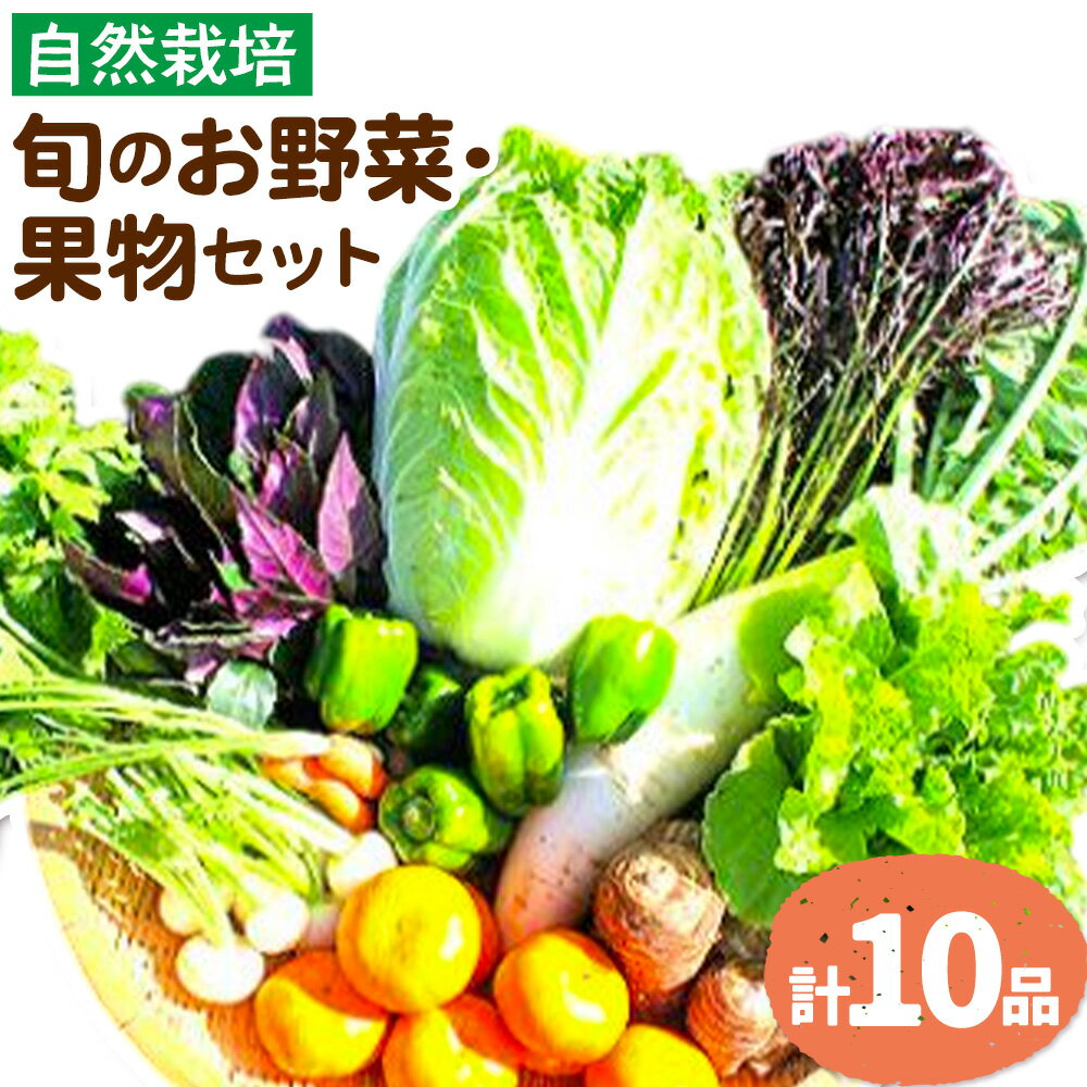 【ふるさと納税】野菜 果物 詰め合わせ 自然栽培 福田果樹園 旬 セット 天草 苓北 熊本 送料無料《90日以内に出荷予定(土日祝除く)》
