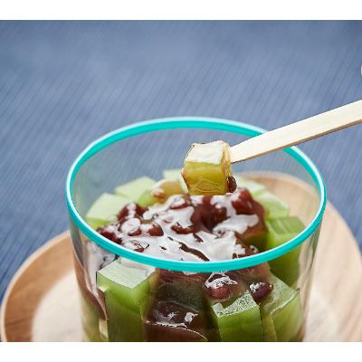 ふるさと納税 静岡市 抹茶あんみつとみかんところてん12個セット　伊豆産天草100%ところてん |  | 01